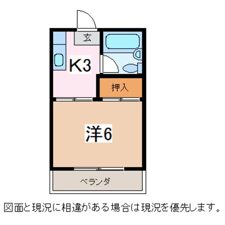 松本駅 バス20分  三才山線　岡田東区下車：停歩4分 1階の物件間取画像